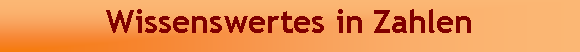 Textfeld: Wissenswertes in Zahlen